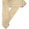 Ekena Millwork Traditional Arts and Crafts Rough Sawn Bracket w/ Offset Brace, Douglas Fir, 8"W x 22"D x 26"H BKT0806X22X26TRA03RDF - alternate 2